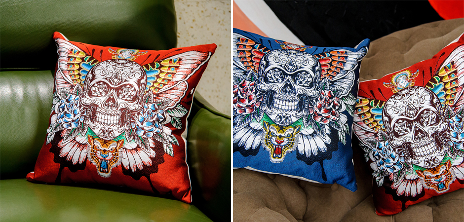 Декоративная подушка Ghost Rider Red Декоративная подушка Ghost Rider Red - Loft-Concept в Липецке