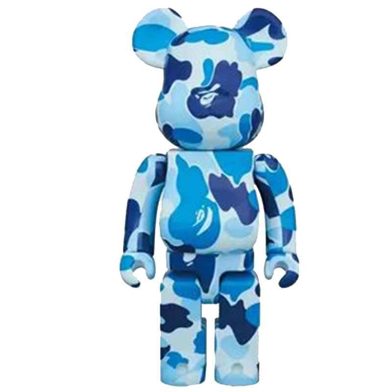 Статуэтка Bearbrick Camouflage Blue Синий Голубой Статуэтка Bearbrick Camouflage Blue Синий Голубой в Липецке | Loft Concept