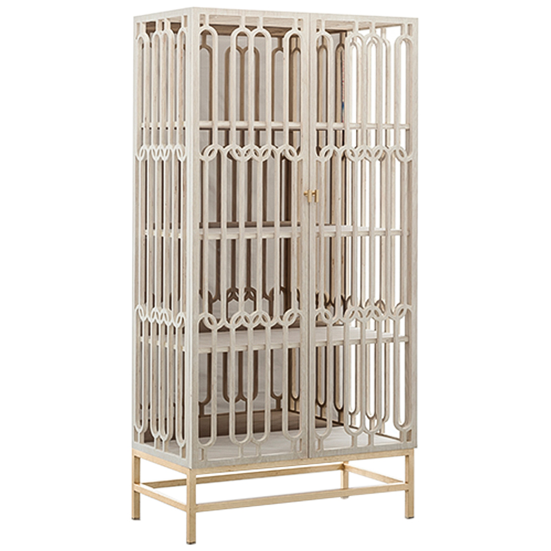 Шкаф CHLOE ARMOIRE Белый дуб Латунь Шкаф CHLOE ARMOIRE Белый дуб Латунь в Липецке | Loft Concept