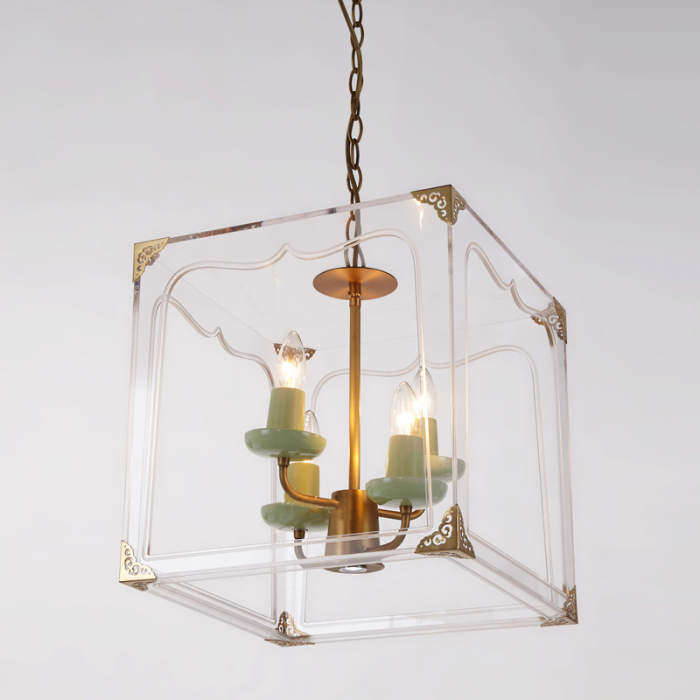Люстра Glass Clear Cube Люстра Glass Clear Cube в Липецке | Loft Concept