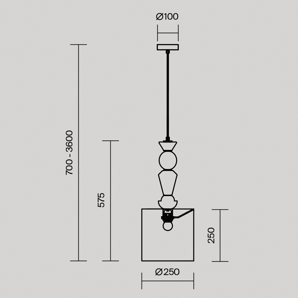 Подвесной светильник Comforty Е27*1 в Липецке