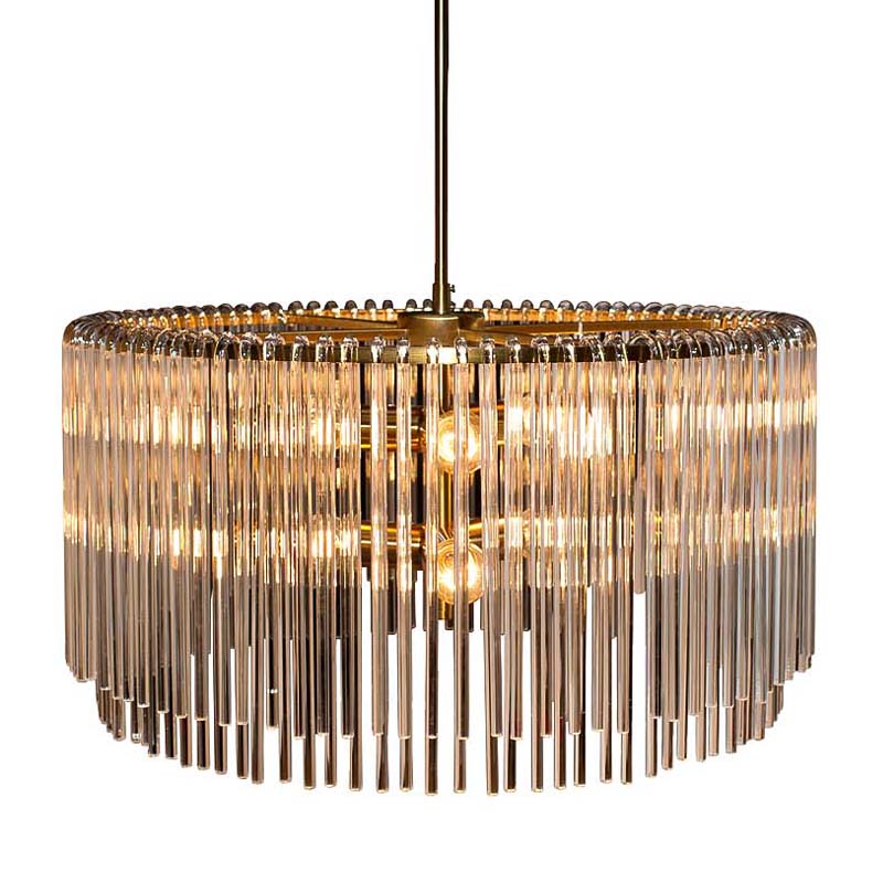 Люстра Hexagon Tube Light Suspensions Circle gold Золотой Люстра Hexagon Tube Light Suspensions Circle gold Золотой в Липецке | Loft Concept