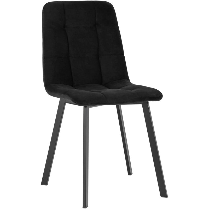 Стул NANCY S Chair Черный Велюр Черный Стул NANCY S Chair Черный Велюр Черный в Липецке | Loft Concept