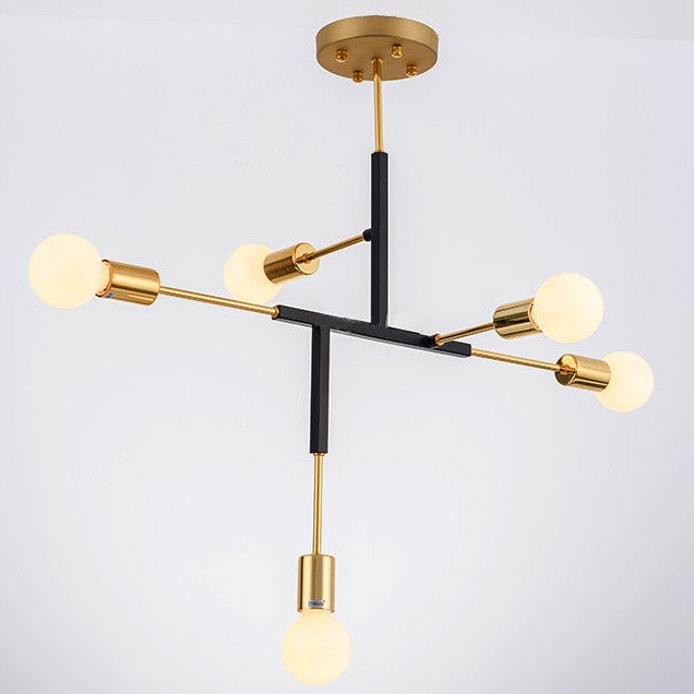 Светильник CLIFF SUSPENSION LAMP black Золотой Черный Светильник CLIFF SUSPENSION LAMP black Золотой Черный в Липецке | Loft Concept