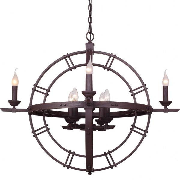 Люстра Rust Round Chandelier Коричневый Люстра Rust Round Chandelier Коричневый в Липецке | Loft Concept