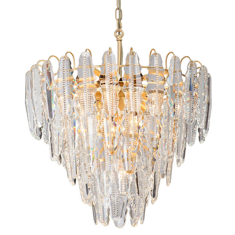 Люстра Maogan Textured Chandelier Золотой Прозрачный (Transparent) Люстра Maogan Textured Chandelier Золотой Прозрачный (Transparent) в Липецке | Loft Concept