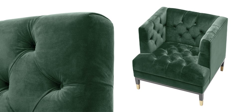 Кресло Eichholtz Chair Castelle Green Кресло Eichholtz Chair Castelle Green - Loft-Concept в Липецке