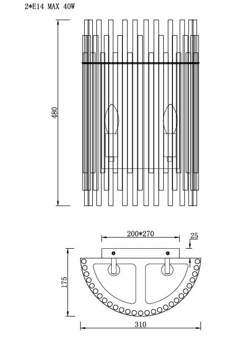 Бра Nembus Chromium Sconces Бра Nembus Chromium Sconces в Липецке