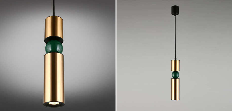 Подвесной светильник Lee Broom Fulcrum Золото и Зеленый цвет Подвесной светильник Lee Broom Fulcrum Золото и Зеленый цвет - Loft-Concept в Липецке