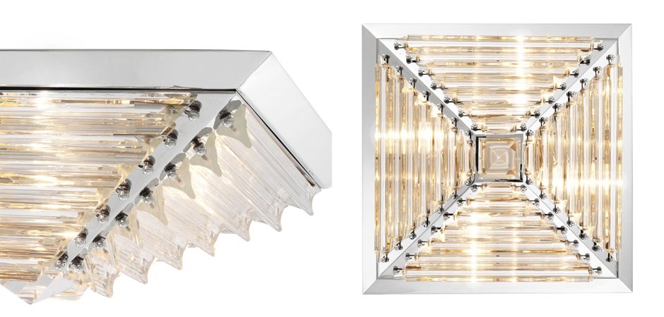 Потолочный светильник Eichholtz Ceiling Lamp Eden Nickel Потолочный светильник Eichholtz Ceiling Lamp Eden Nickel - Loft-Concept в Липецке