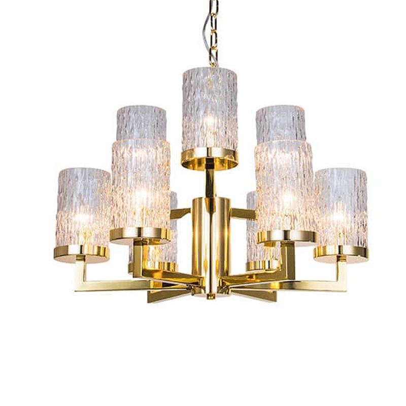 Люстра Kelly Gold Small с Рельефным Стеклом Золотой Люстра Kelly Gold Small с Рельефным Стеклом Золотой в Липецке | Loft Concept