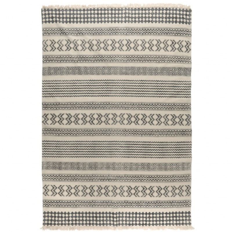 Ковер Halfani Carpet 100% хлопок Серый Синий Ковер Halfani Carpet 100% хлопок Серый Синий в Липецке | Loft Concept