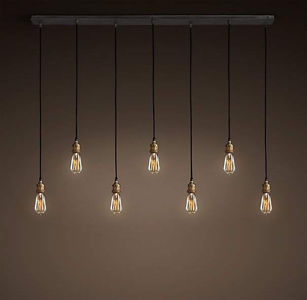 Подвесной светильник Loft Industrial Mono 7 Черный Подвесной светильник Loft Industrial Mono 7 Черный в Липецке | Loft Concept