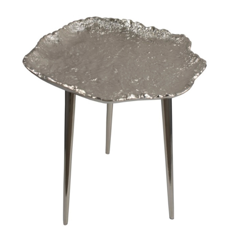 Приставной стол Edmundo Side Table Серебряный Приставной стол Edmundo Side Table Серебряный в Липецке | Loft Concept