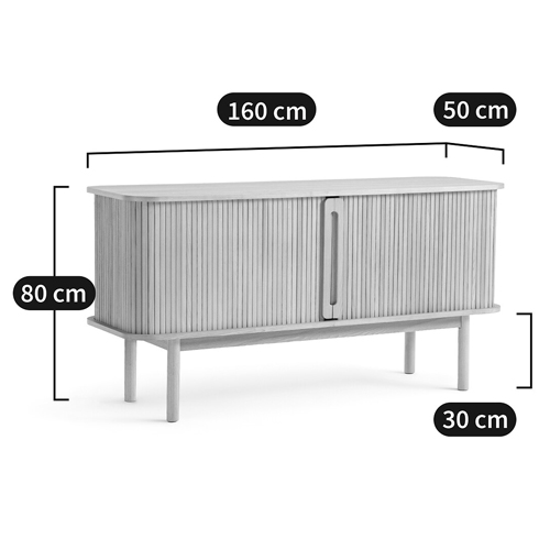 Длинный низкий буфет с 2-мя раздвижными дверцами Toinette Light Cupboard Длинный низкий буфет с 2-мя раздвижными дверцами Toinette Light Cupboard в Липецке