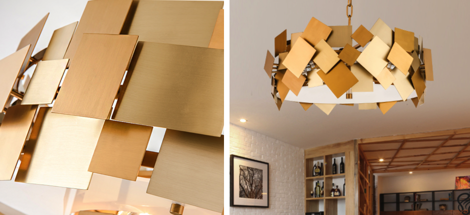 Люстра Gold Plate Chandelier 4 Люстра Gold Plate Chandelier 4 - Loft-Concept в Липецке