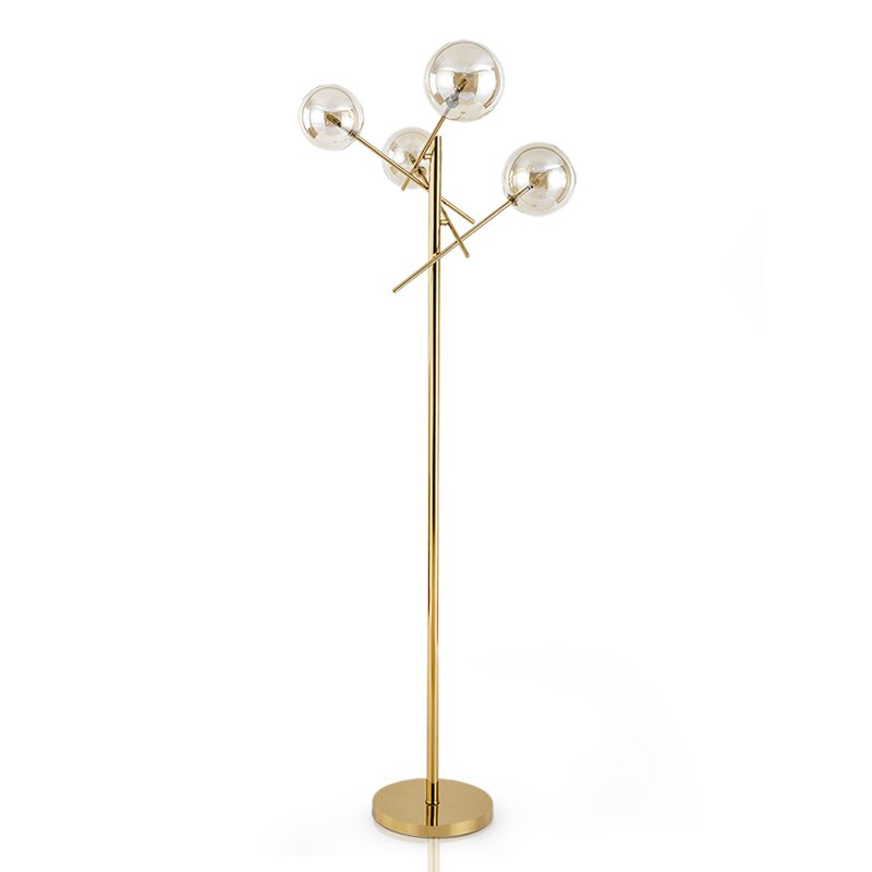Торшер Gallotti & Radice Bolle floor lamp Золотой Дымчатый (Smoke) Торшер Gallotti & Radice Bolle floor lamp Золотой Дымчатый (Smoke) в Липецке | Loft Concept