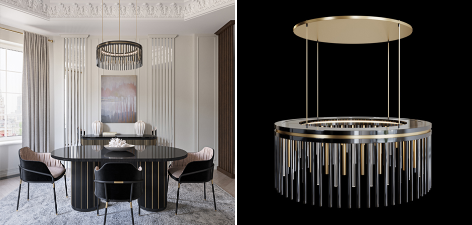 Латунная люстра Coliseum Black Латунная люстра Coliseum Black - Loft-Concept в Липецке