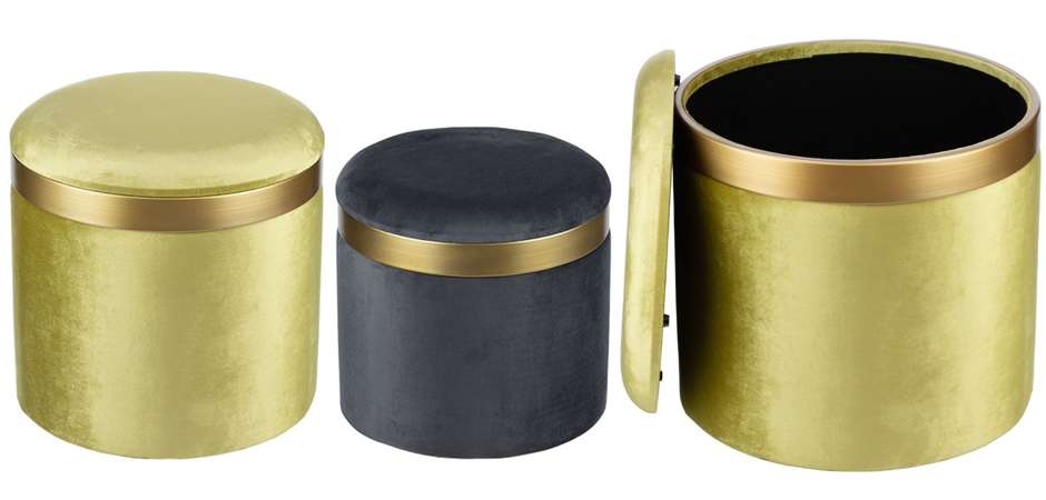 Пуф Golden Belt Pistachio фисташковый Пуф Golden Belt Pistachio фисташковый - Loft-Concept в Липецке