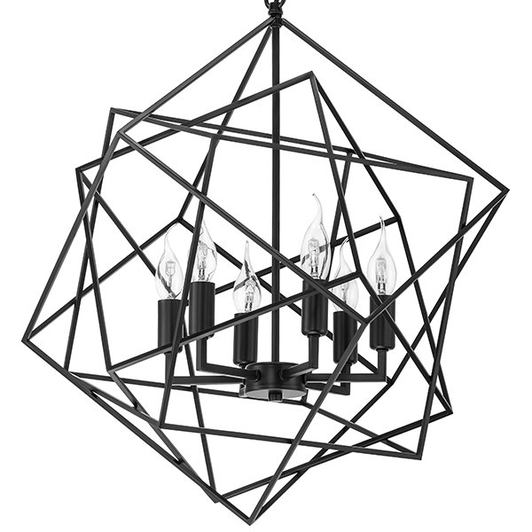 Люстра CUBIST Chandelier Black Черный Люстра CUBIST Chandelier Black Черный в Липецке | Loft Concept