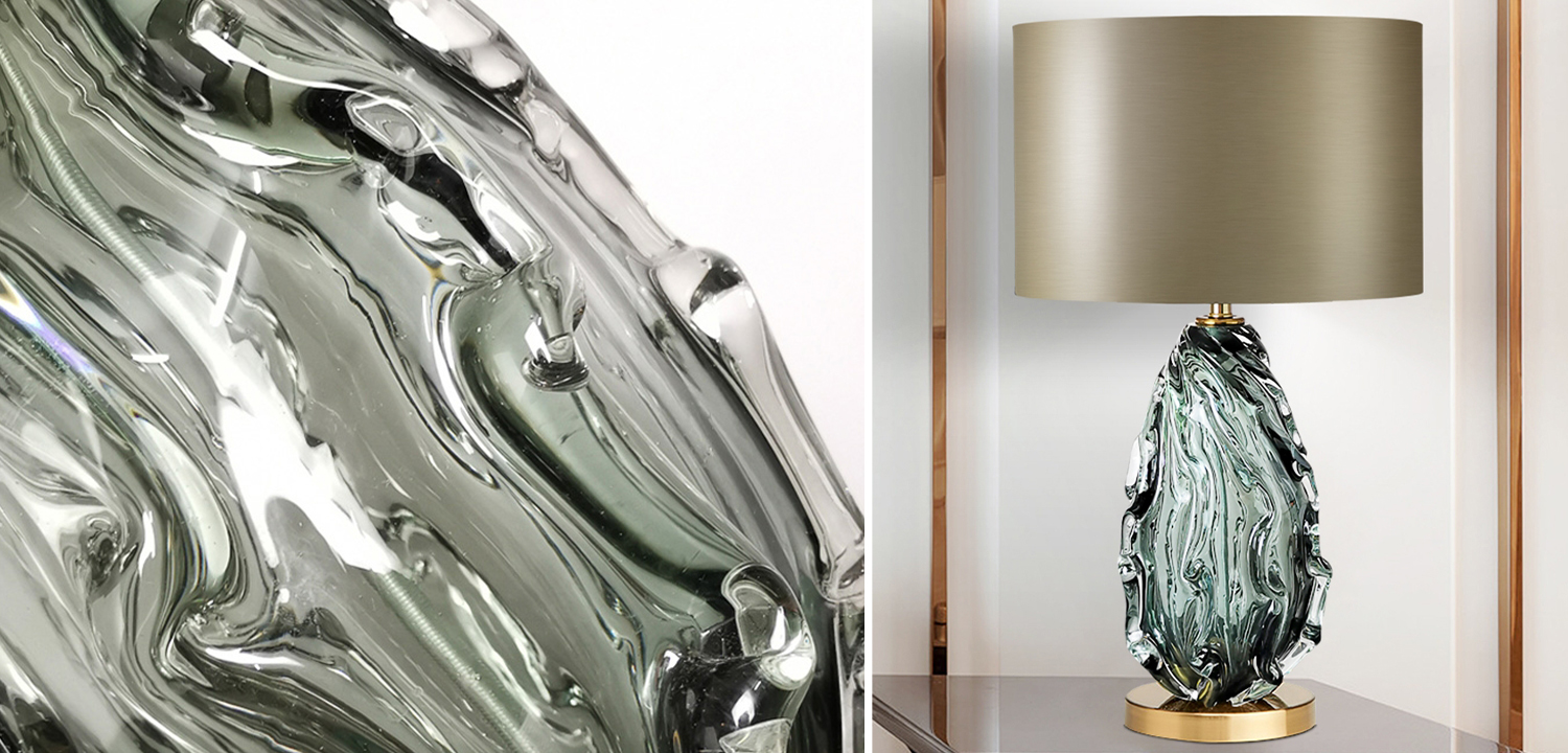 Настольная лампа Boivin Glass Table Lamp - фото