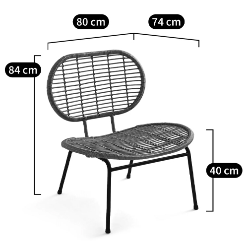 Садовое кресло из искусственного ротанга Mills Rattan Wicker Chair Садовое кресло из искусственного ротанга Mills Rattan Wicker Chair в Липецке