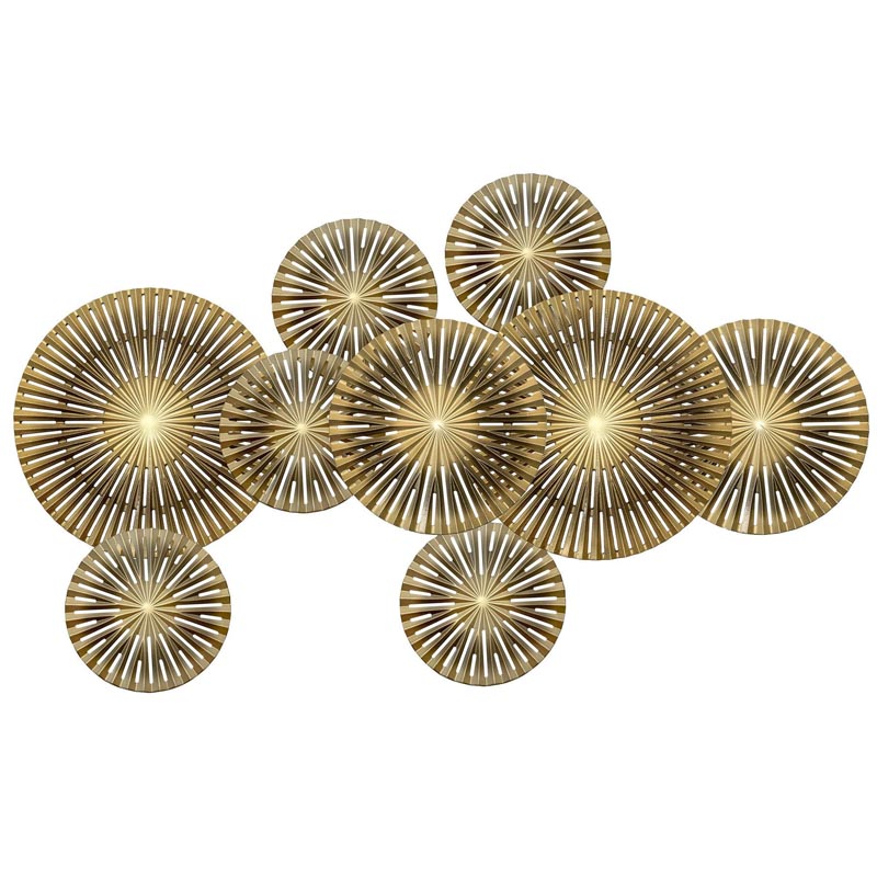 Арт-объект Apollo Brown and Gold Wall Plaque Disc gap 9 Золотой Коричневый Арт-объект Apollo Brown and Gold Wall Plaque Disc gap 9 Золотой Коричневый в Липецке | Loft Concept