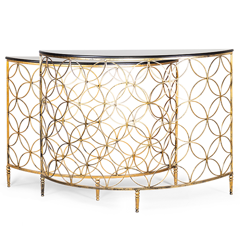 Комплект консолей Gold Lace Console Золотой Комплект консолей Gold Lace Console Золотой в Липецке | Loft Concept
