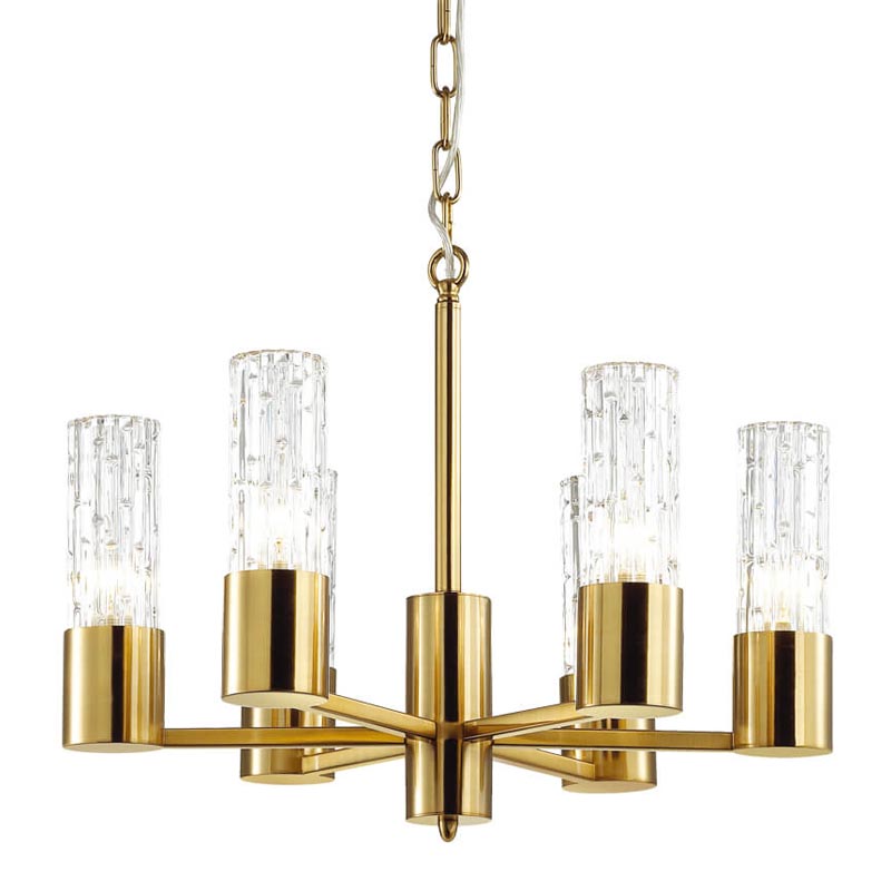 Люстра Lorinda Chandelier Прозрачный (Transparent) Золотой Люстра Lorinda Chandelier Прозрачный (Transparent) Золотой в Липецке | Loft Concept