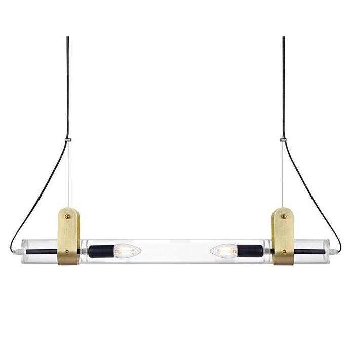 Люстра ReTube Pendant Double Латунь Люстра ReTube Pendant Double Латунь в Липецке | Loft Concept