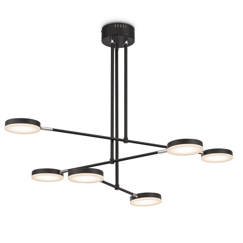 Люстра Maxine Light Chandelier 89 Черный Белый Люстра Maxine Light Chandelier 89 Черный Белый в Липецке | Loft Concept