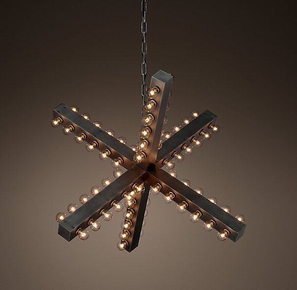 Люстра Nero Chandelier 97 Черный Люстра Nero Chandelier 97 Черный в Липецке | Loft Concept