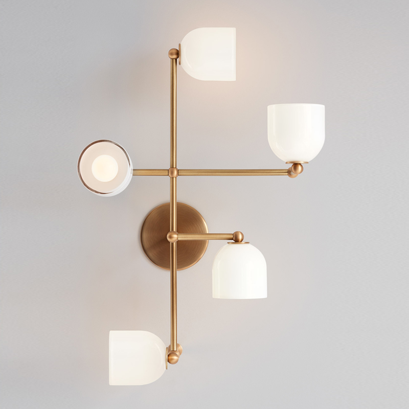 Бра Edie Sconce white Латунь Белый Бра Edie Sconce white Латунь Белый в Липецке | Loft Concept