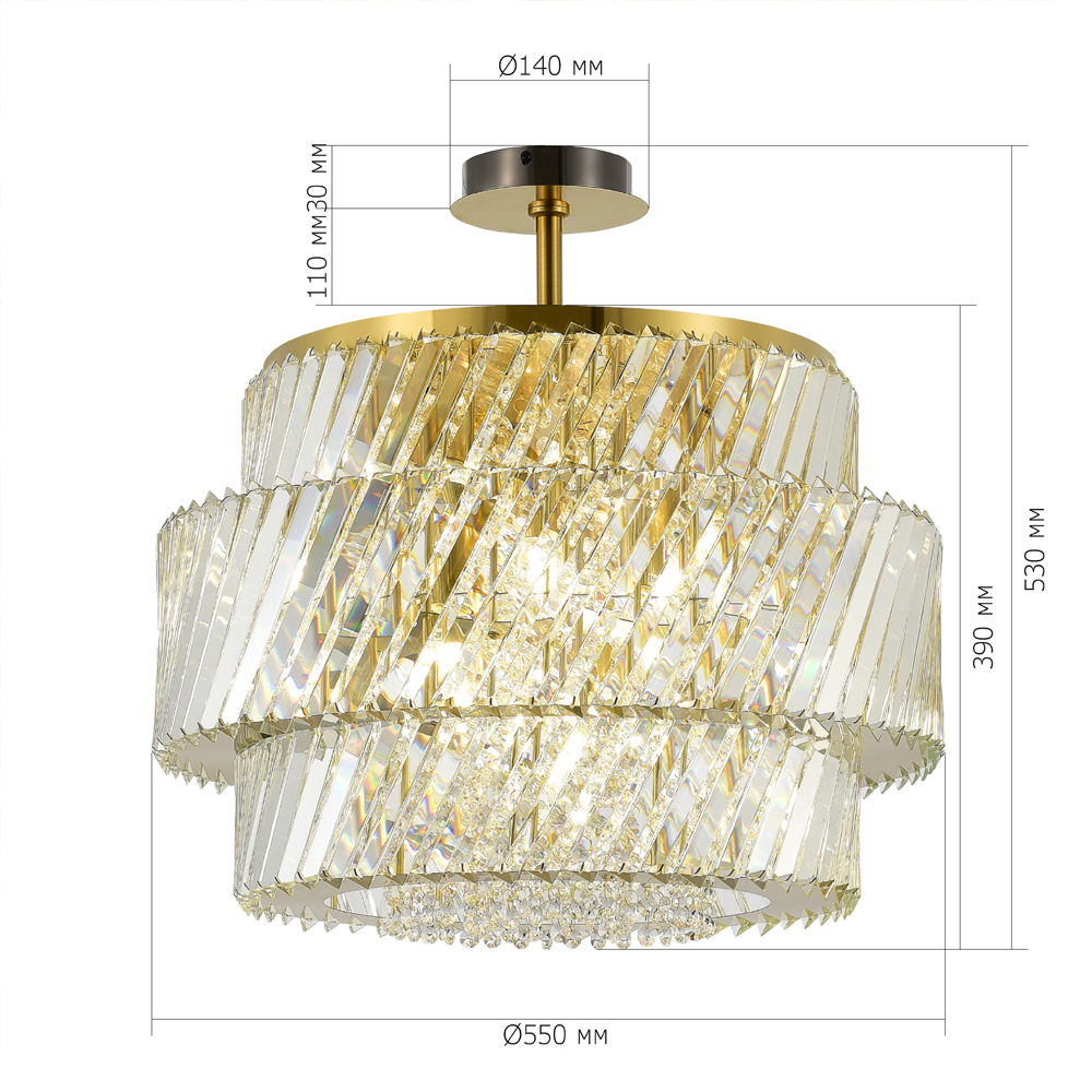 Потолочный светильник в классическом обрамлении Light Connoisseurs Beauty в Липецке