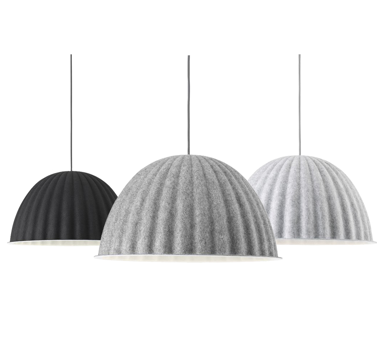 Светильник подвесной MUUTO Under the bell Светло-серый Серый Графитовый Светильник подвесной MUUTO Under the bell Светло-серый Серый Графитовый в Липецке | Loft Concept