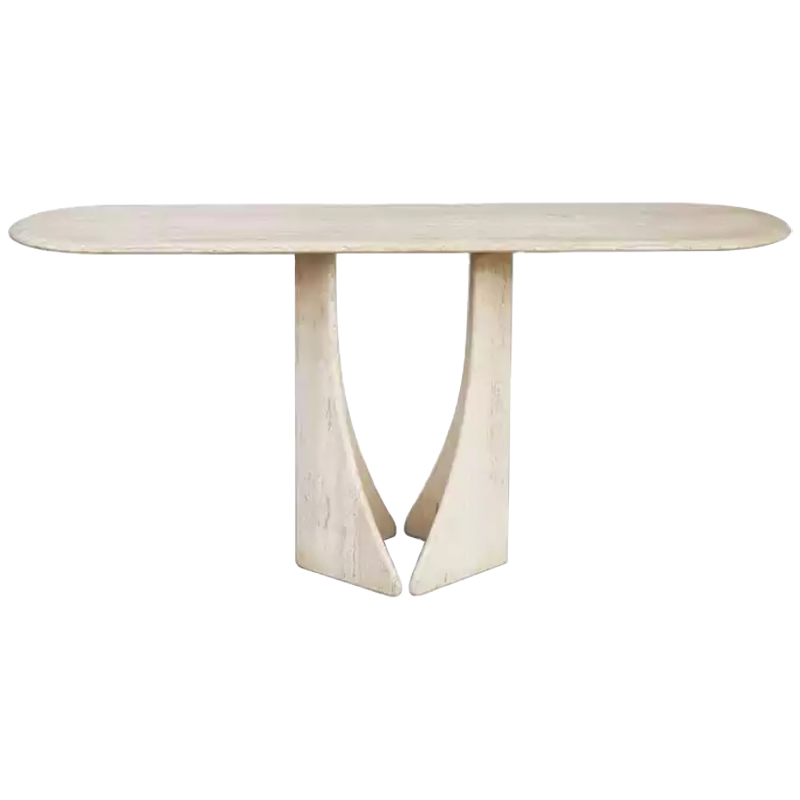 Консоль Isobel Travertine Console Бежевый Консоль Isobel Travertine Console Бежевый в Липецке | Loft Concept
