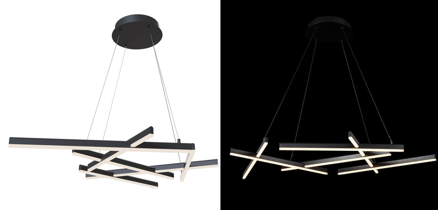 Люстра Smeragde Light Chandelier black - фото