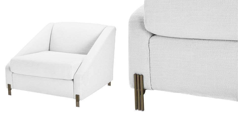 Кресло Eichholtz Chair Candice white - фото №2