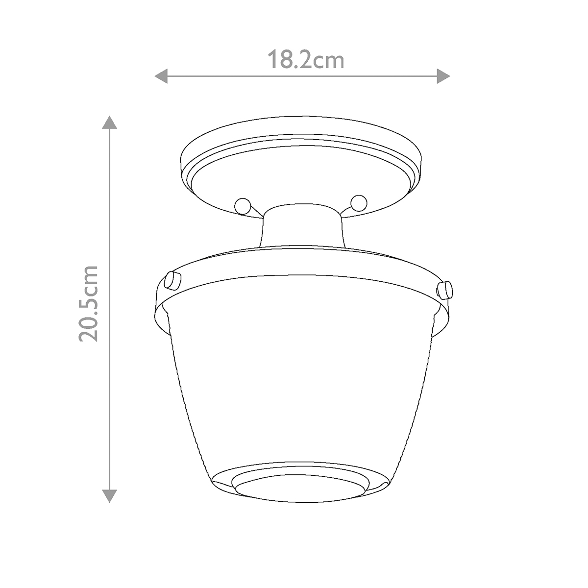 Потолочный светильник для ванных комнат с плафоном из прессованного фактурного стекла Quoizel в Липецке