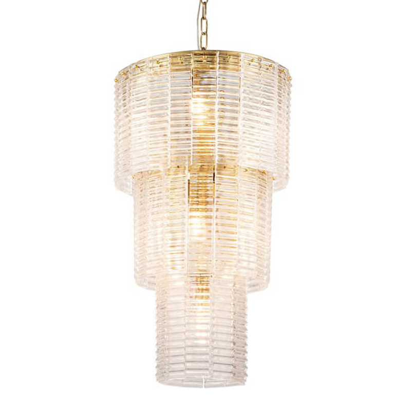 Люстра Branwen Chandelier 41 Золотой Прозрачный Люстра Branwen Chandelier 41 Золотой Прозрачный в Липецке | Loft Concept