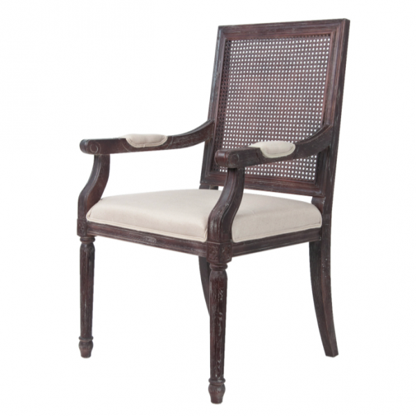 Стул French chairs Provence Garden Brown ArmChair Коричневый Бежевый Стул French chairs Provence Garden Brown ArmChair Коричневый Бежевый в Липецке | Loft Concept