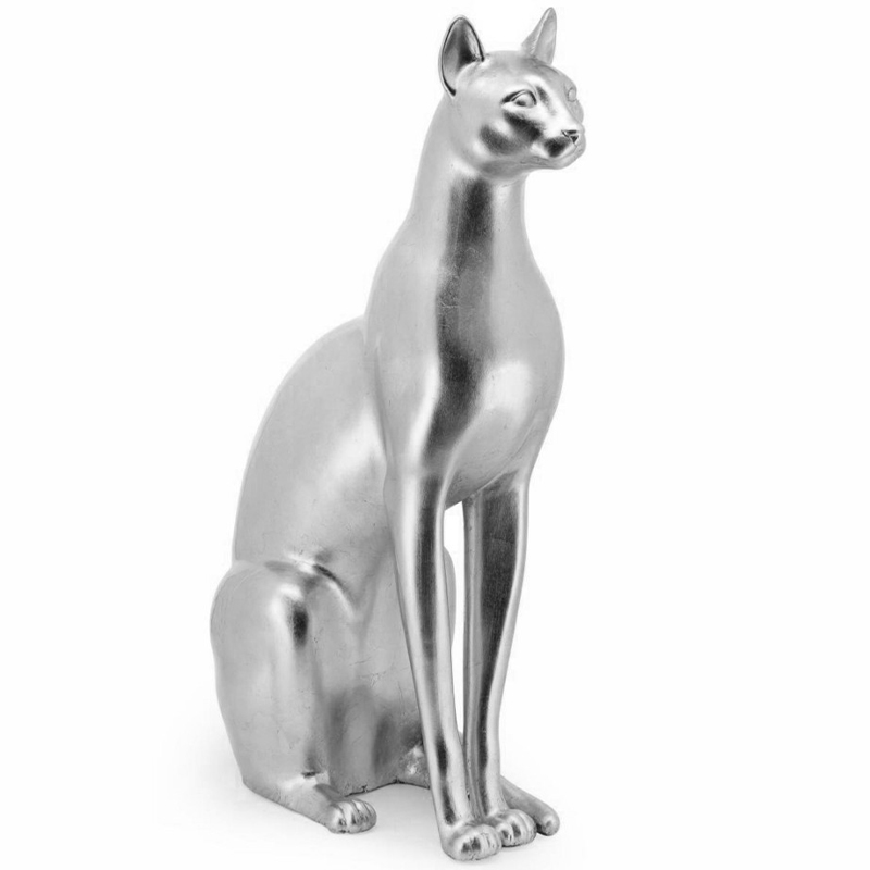 Статуэтка Abhika Egyptian Cat Silver Серебряный Статуэтка Abhika Egyptian Cat Silver Серебряный в Липецке | Loft Concept