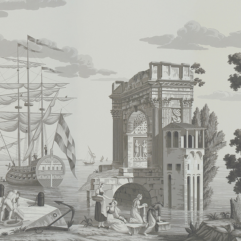 Обои ручная роспись Views of Italy Eau Forte on scenic paper Обои ручная роспись Views of Italy Eau Forte on scenic paper в Липецке | Loft Concept