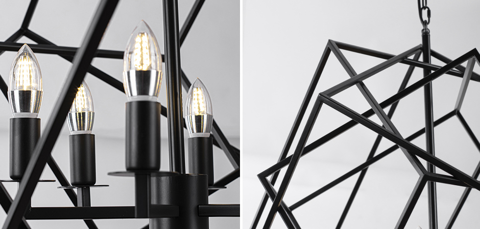 Люстра Cubist Small Chandelier Black Люстра Cubist Small Chandelier Black - Loft-Concept в Липецке