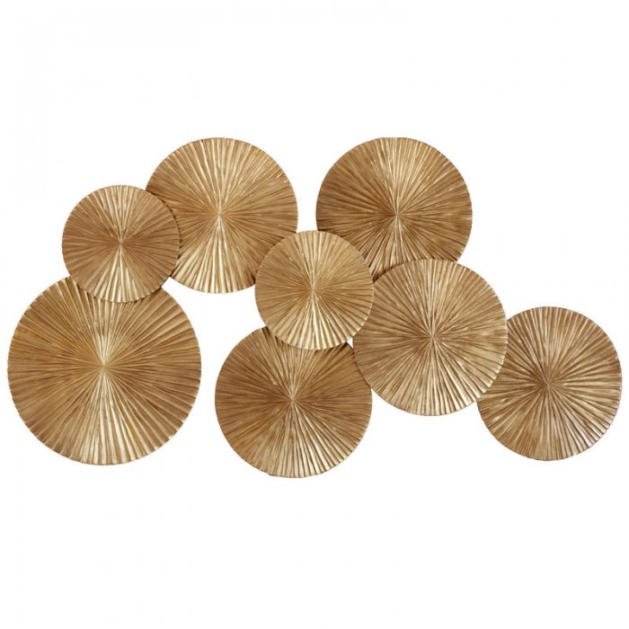 Арт-объект Apollo Gold Wall Plaque Disc Золотой Арт-объект Apollo Gold Wall Plaque Disc Золотой в Липецке | Loft Concept