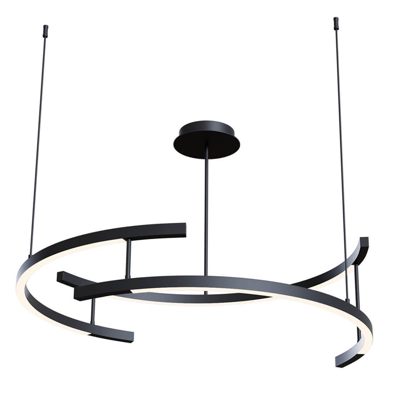 Люстра Smeragde Light Chandelier black arcs Черный Люстра Smeragde Light Chandelier black arcs Черный в Липецке | Loft Concept