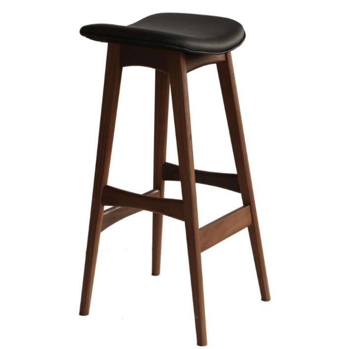 Стул Johannes Andersen Allegra Bar Stool Черный Коричневый Стул Johannes Andersen Allegra Bar Stool Черный Коричневый в Липецке | Loft Concept
