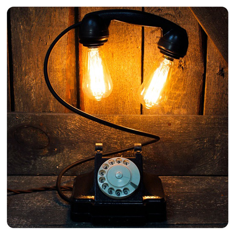 Настольная лампа Soviet Telephone II Черный Настольная лампа Soviet Telephone II Черный в Липецке | Loft Concept