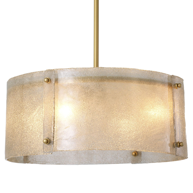 Люстра Eichholtz Chandelier Chiara Латунь Античная полированная Стекло Смок Люстра Eichholtz Chandelier Chiara Латунь Античная полированная Стекло Смок в Липецке | Loft Concept