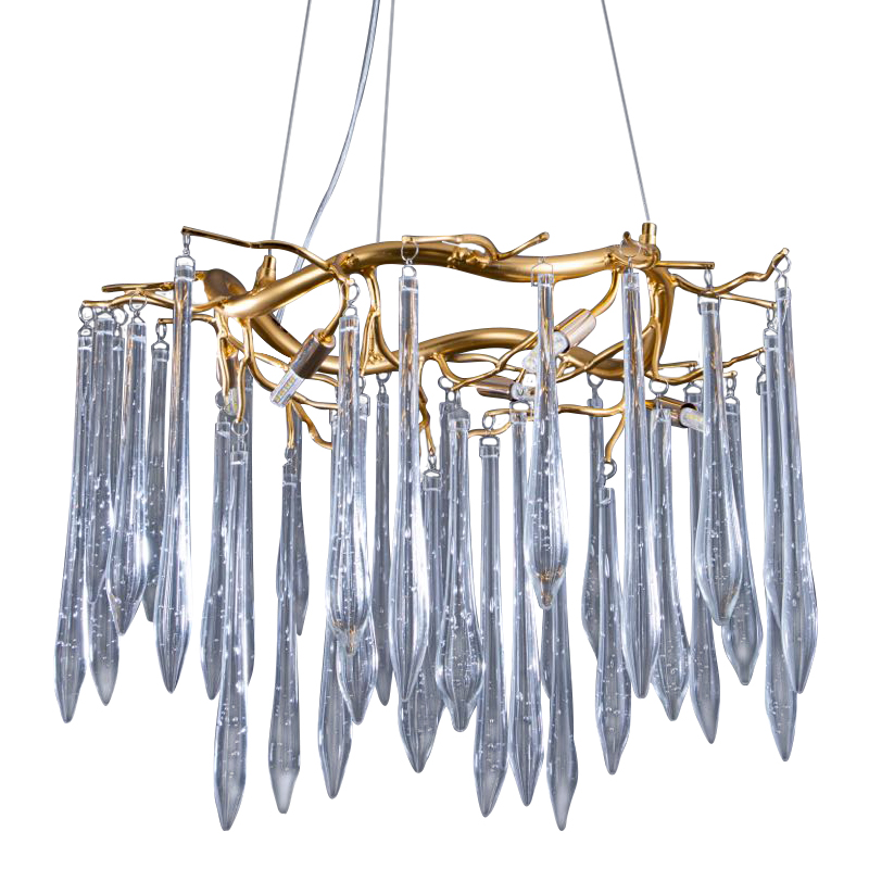 Хрустальная Люстра Whisper Rain Gold Золотой Хрустальная Люстра Whisper Rain Gold Золотой в Липецке | Loft Concept